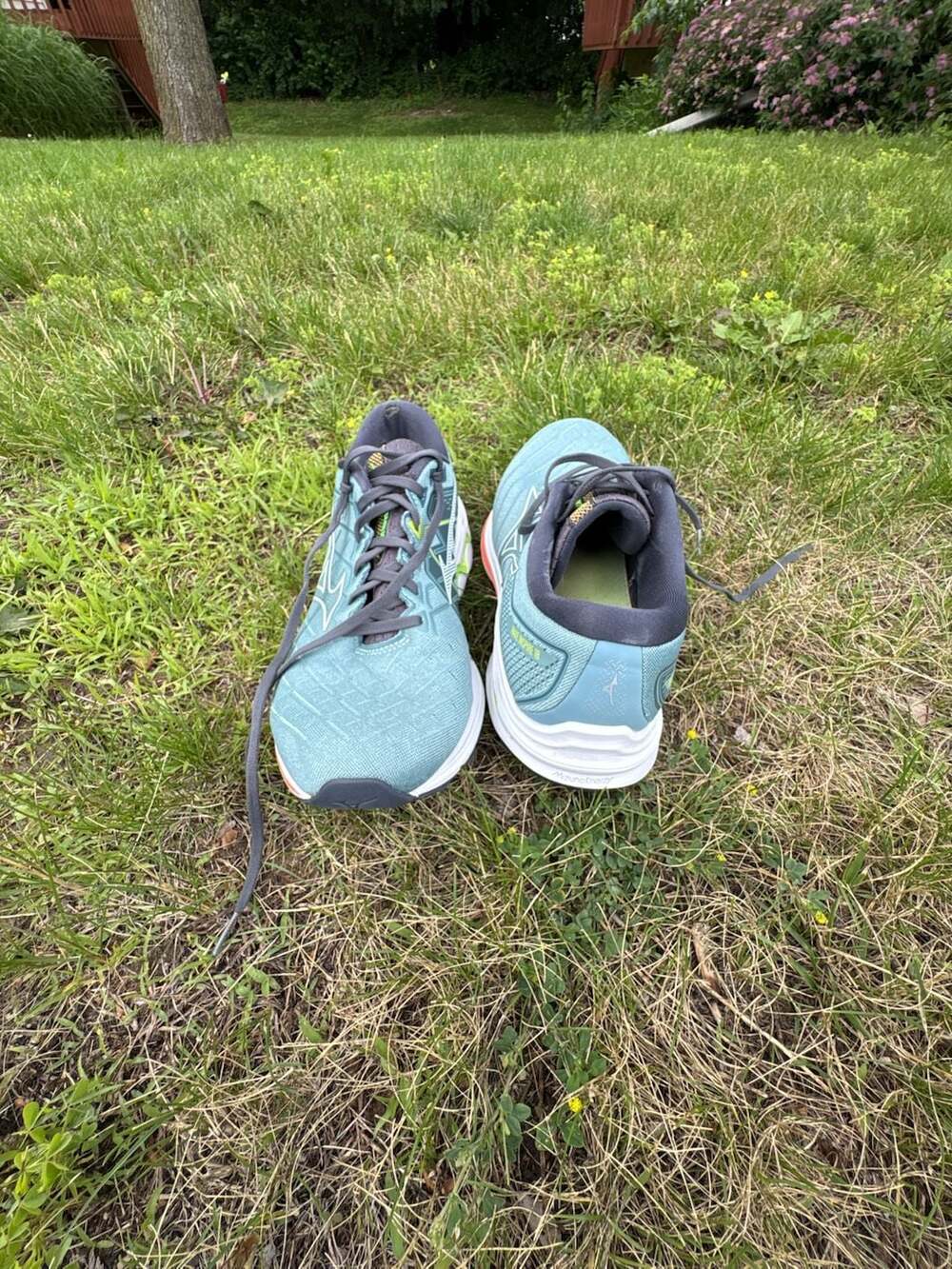 Mizuno Wave Rider 26 Sneakers Womens Size 9.5 Blue Running Sport Shoes FLV0522